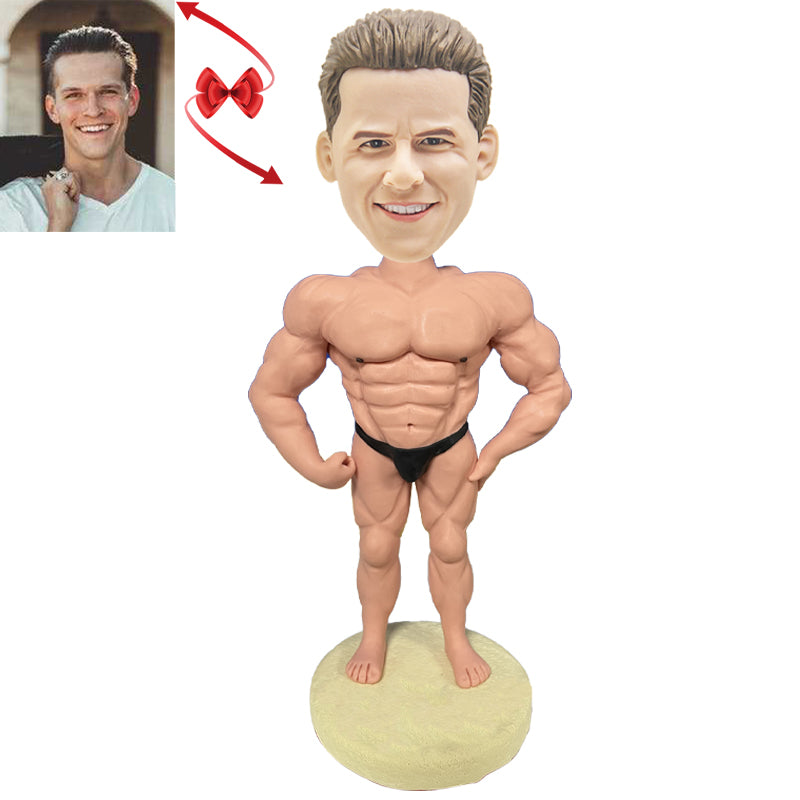 Custom Bodybuilding Bobblehead Fitness Man Gifts - $69.90 @ Dolls2u -  Bobbleheads Sculpted From Your Photos