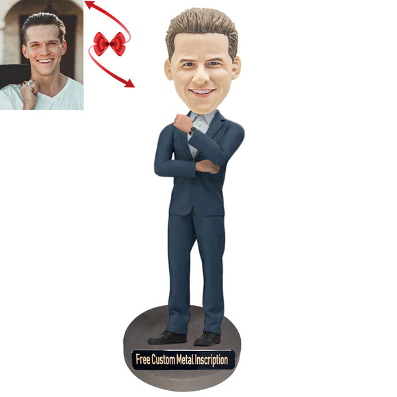 A Capable Boss Custom Bobblehead with Free Metal Inscription