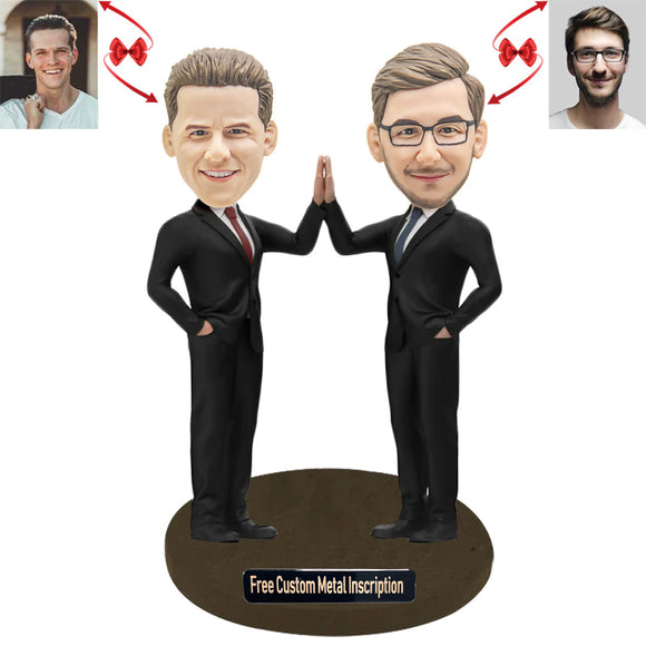 Best Business Partner Custom Bobblehead Custom Bobblehead with Free Metal Inscription