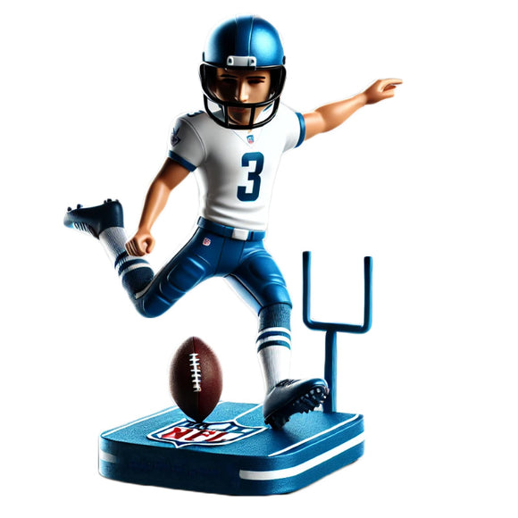 Football Kicker Action Custom Bobblehead