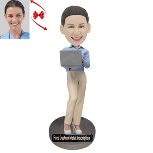 Work Elite Custom Bobblehead with Free Metal Inscription