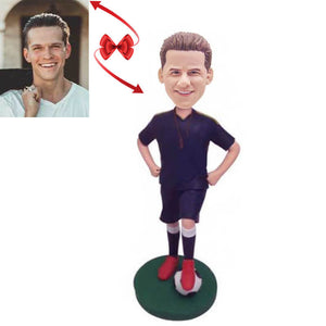 Men's Football Referee Custom Bobblehead